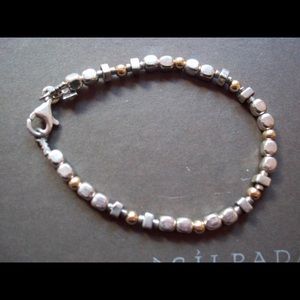 Silpada sterling  & 14kt gold filled bead bracelet